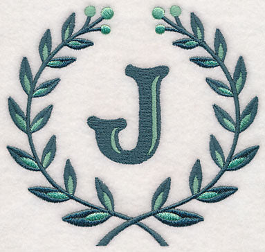 Laurel Letter J - 7 Inch
