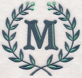 Laurel Letter M - 7 Inch
