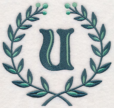 Laurel Letter U - 7 Inch
