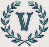 Laurel Letter V - 7 Inch