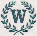 Laurel Letter W - 7 Inch