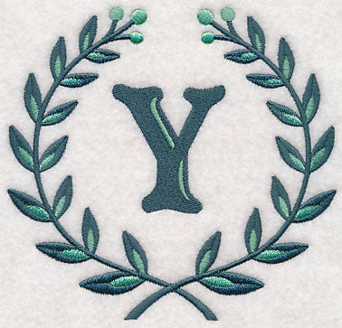 Laurel Letter Y - 7 Inch