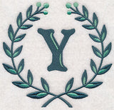 Laurel Letter Y - 7 Inch