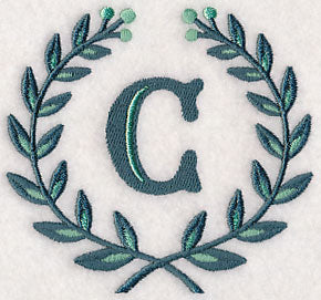 Laurel Letter C - 7 Inch