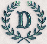 Laurel Letter D - 7 Inch