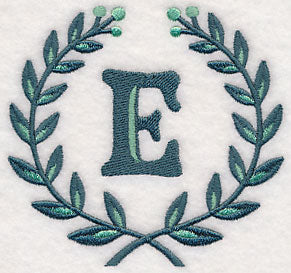 Laurel Letter E - 7 Inch