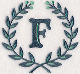 Laurel Letter F - 7 Inch