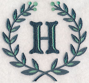 Laurel Letter H - 7 Inch