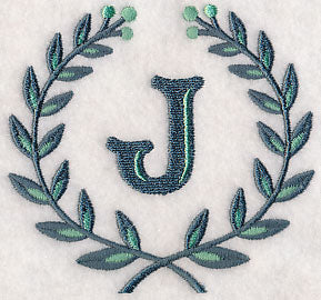 Laurel Letter J - 7 Inch
