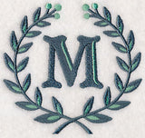 Laurel Letter M - 7 Inch