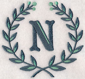Laurel Letter N - 7 Inch
