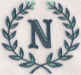 Laurel Letter N - 7 Inch