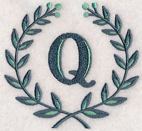 Laurel Letter Q - 7 Inch
