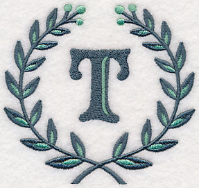 Laurel Letter T - 7 Inch
