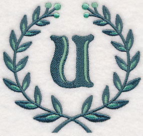 Laurel Letter U - 7 Inch