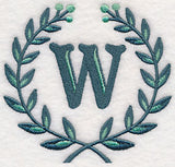 Laurel Letter W - 7 Inch