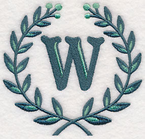 Laurel Letter W - 7 Inch