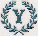 Laurel Letter Y - 7 Inch