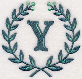 Laurel Letter Y - 7 Inch