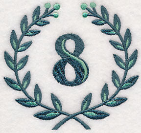 Laurel Number 8 - 7 Inch