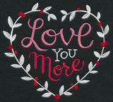 Love You More Wreath