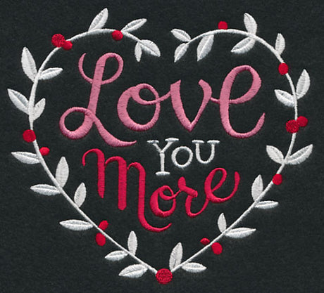 Love You More Wreath