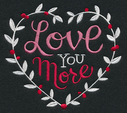Love You More Wreath