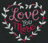 Love You More Wreath