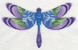 Blue Rose Dragonfly in Watercolor