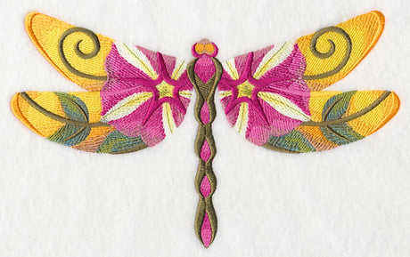 Petunia Dragonfly in Watercolor