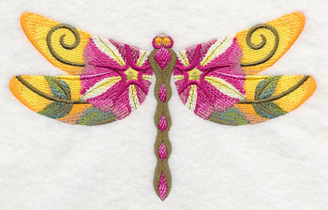 Petunia Dragonfly in Watercolor