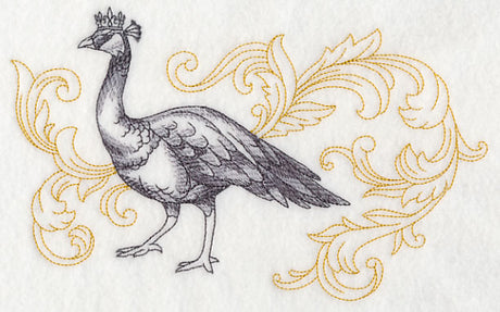 Peahen in Crown