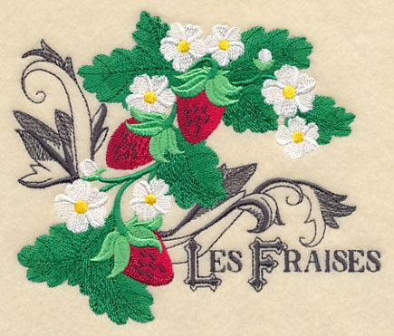 Strawberries and Baroque Flourish (French)