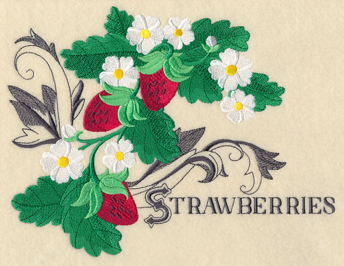 Strawberries and Baroque Flourish
