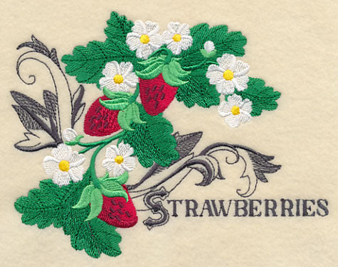 Strawberries and Baroque Flourish