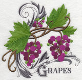 Grapes and Baroque Flourish