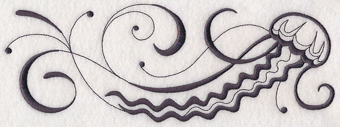 Inky Jellyfish Border