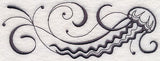 Inky Jellyfish Border