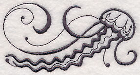 Inky Jellyfish Border