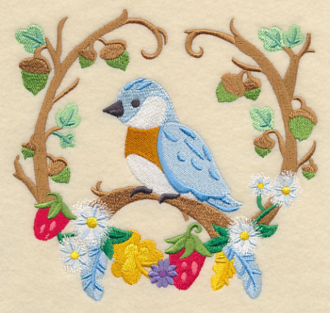 Storybook Bluebird Wreath