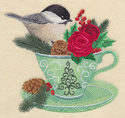 Chickadee and Christmas Tea