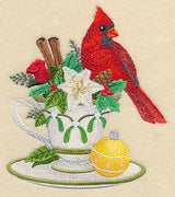 Cardinal and Christmas Tea