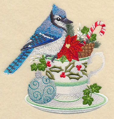 Blue Jay and Christmas Tea