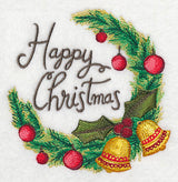 Christmas Wreath (Happy) in Watercolor