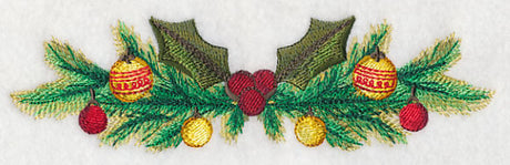 Christmas Ornaments Border in Watercolor