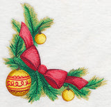 Christmas Bow Corner in Watercolor