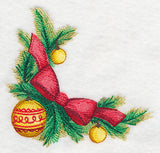 Christmas Bow Corner in Watercolor