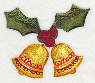 Christmas Bells in Watercolor