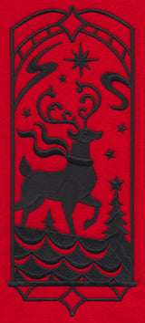 Christmas Silhouette - Rooftop Reindeer