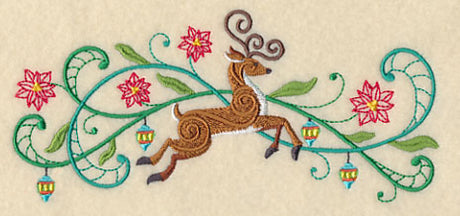 Reindeer Potpourri Border
